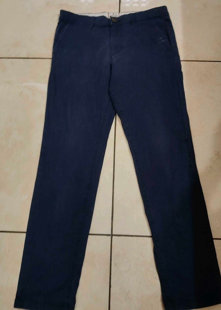 Men's Navy Blue Chinos