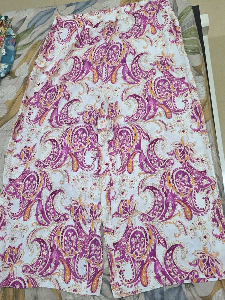 Paisley Print Palazzo Pants