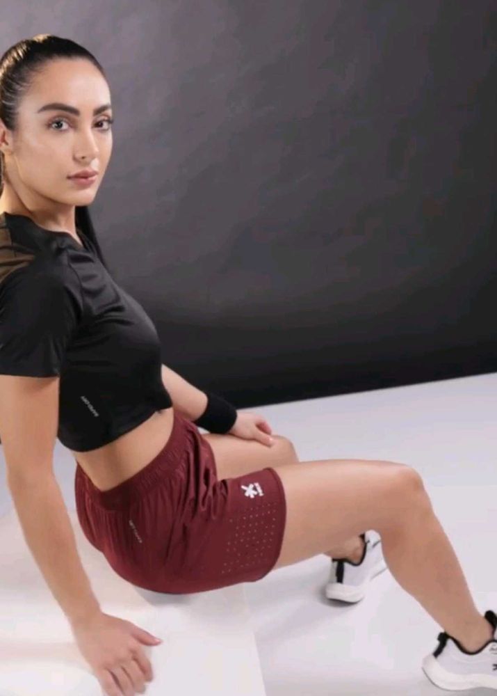 Maroon Athletic Shorts
