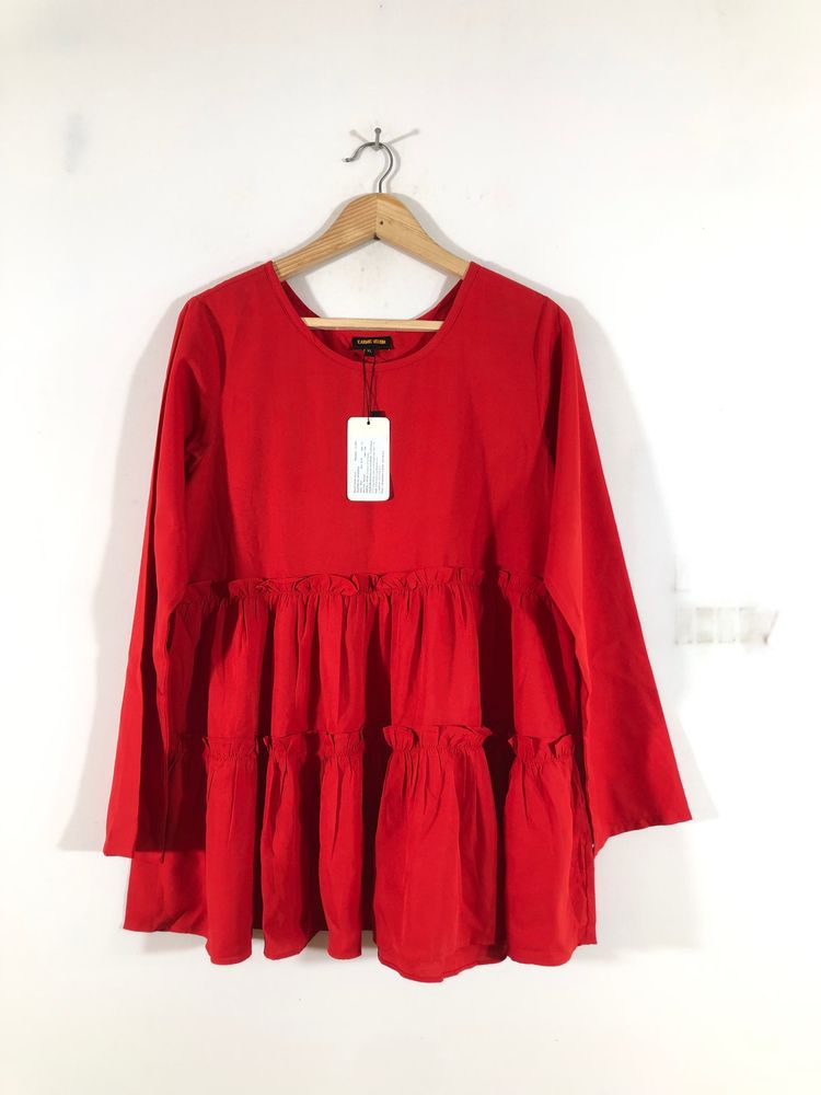 Red Casual Top(Women’s)