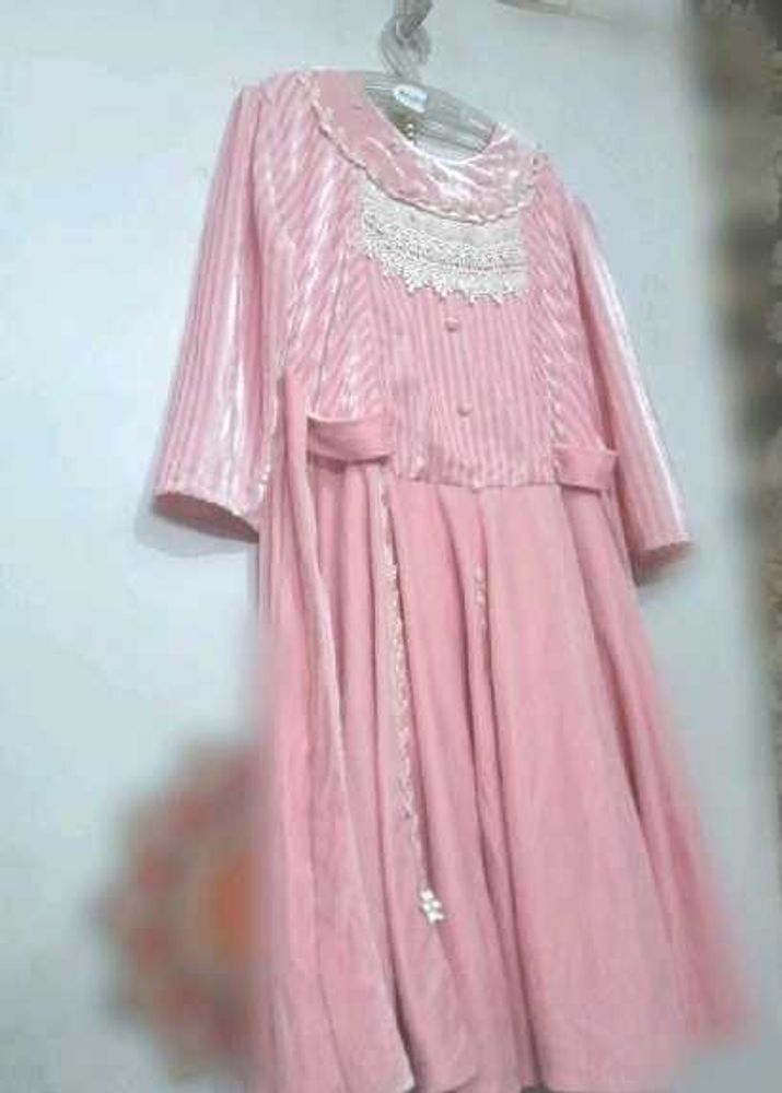 Elegant Pink Ethnic Gown