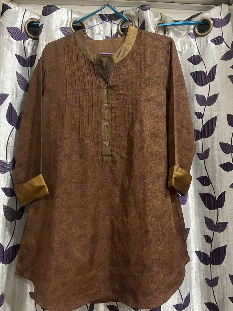 Subtle Tunic In Coffee Shade