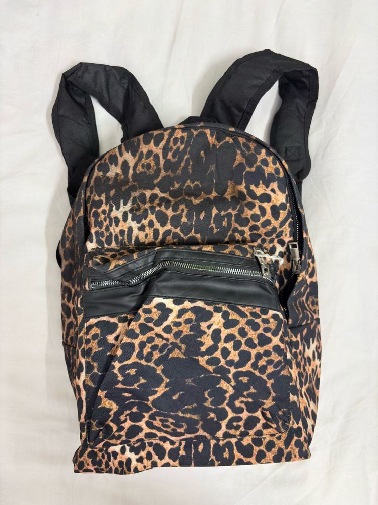 Leopard Print Backpack