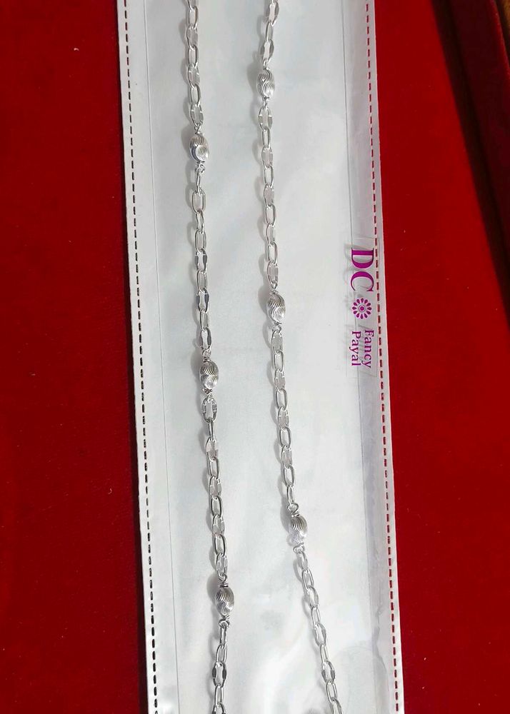 Elegant Silver Chain Anklet#fixed price