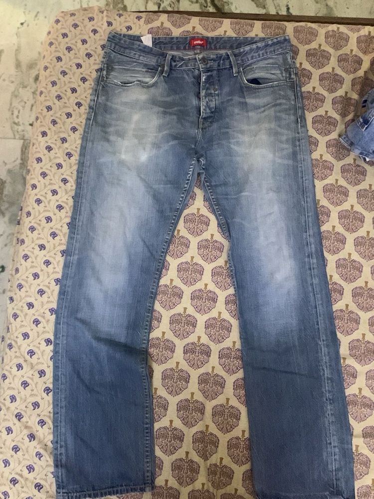 Men's Blue Wash Denim Jeans