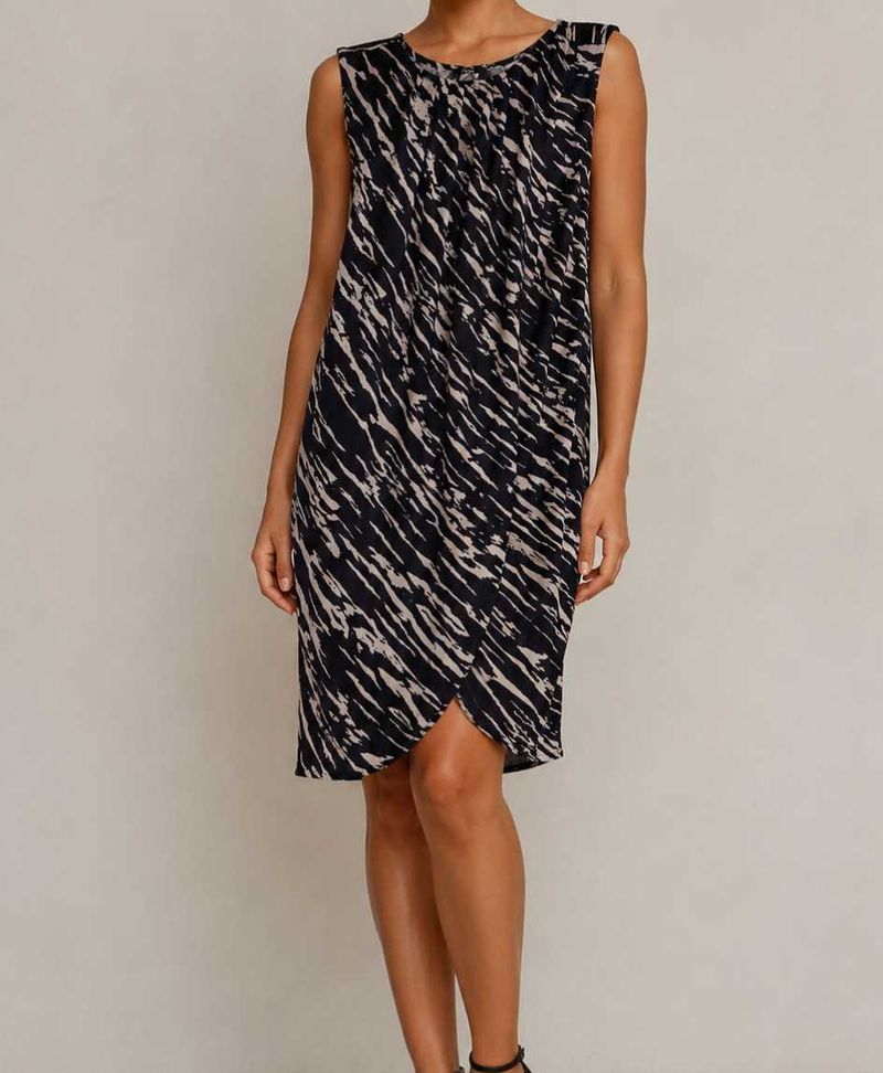 Stylish Sleeveless Printed Dress