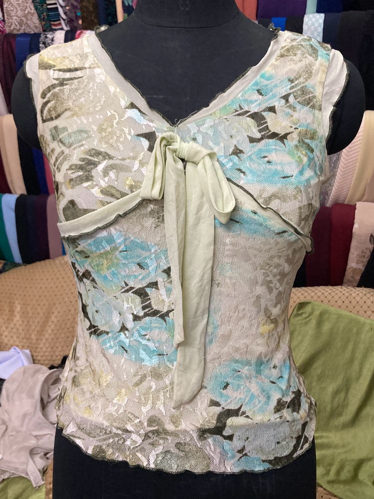Y2k floral top