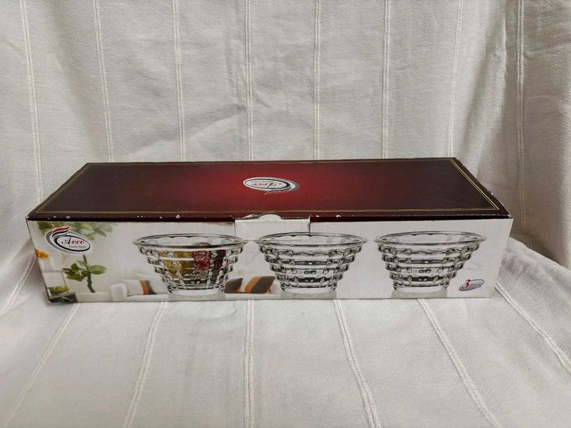 🆕Glassware Bowls - Set of 3