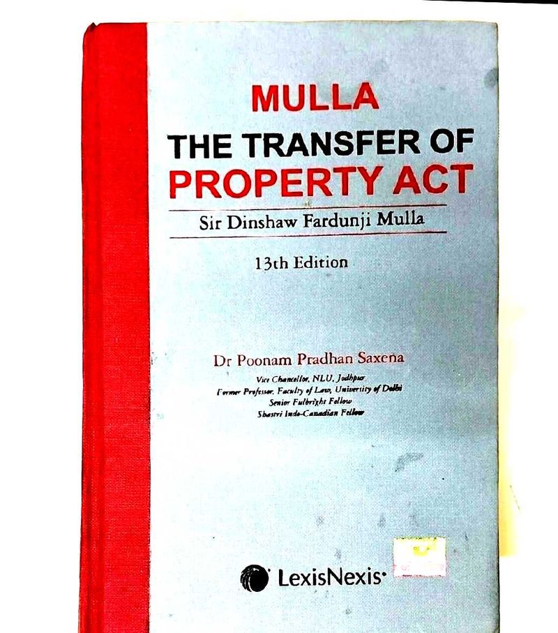 Mulla The Transfer of Property Act 13th Ed