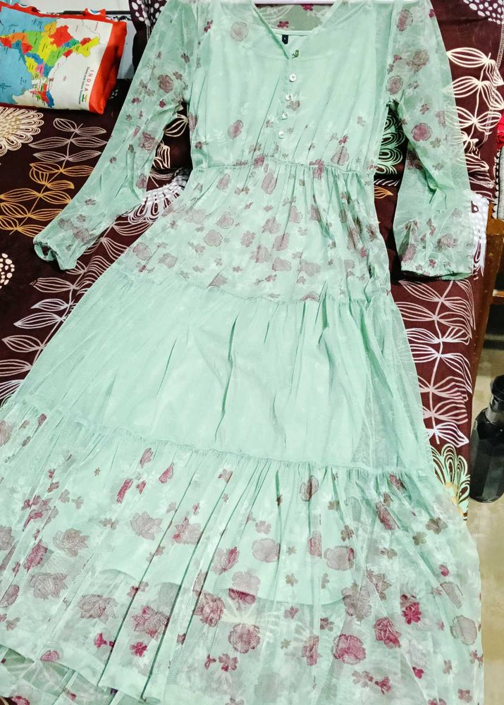 Fashion Women Net Western Dress