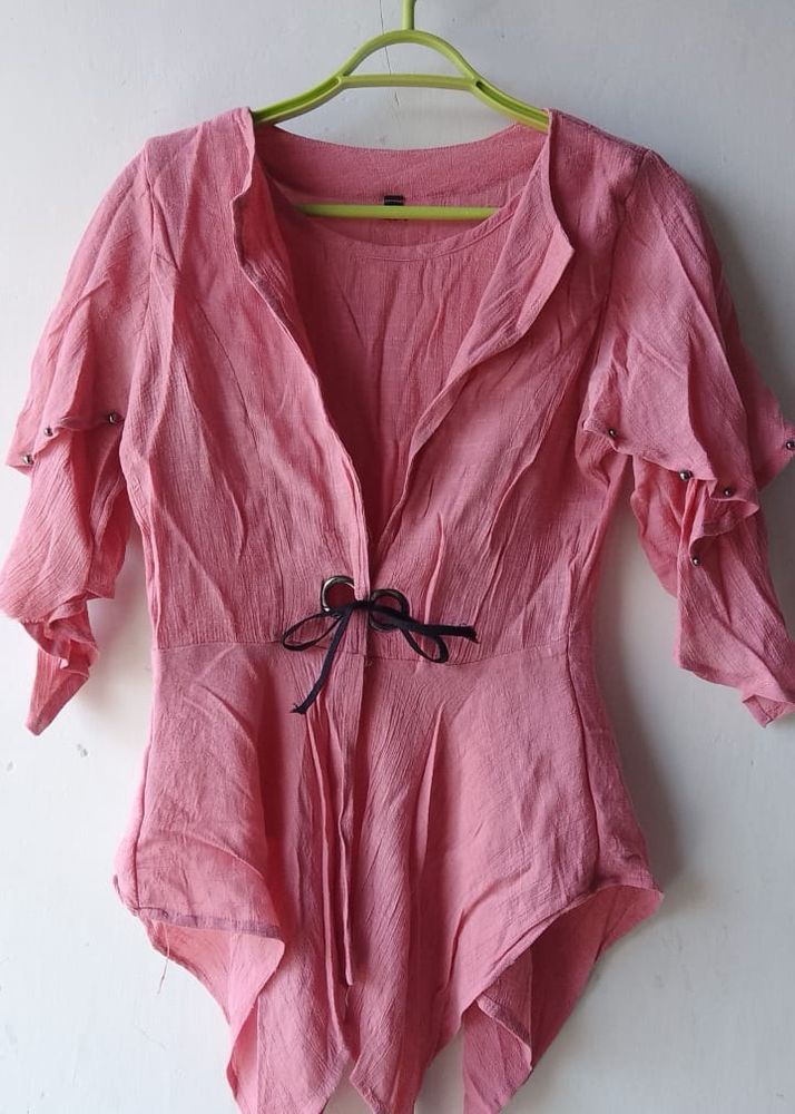 Womens Pink Designer Top