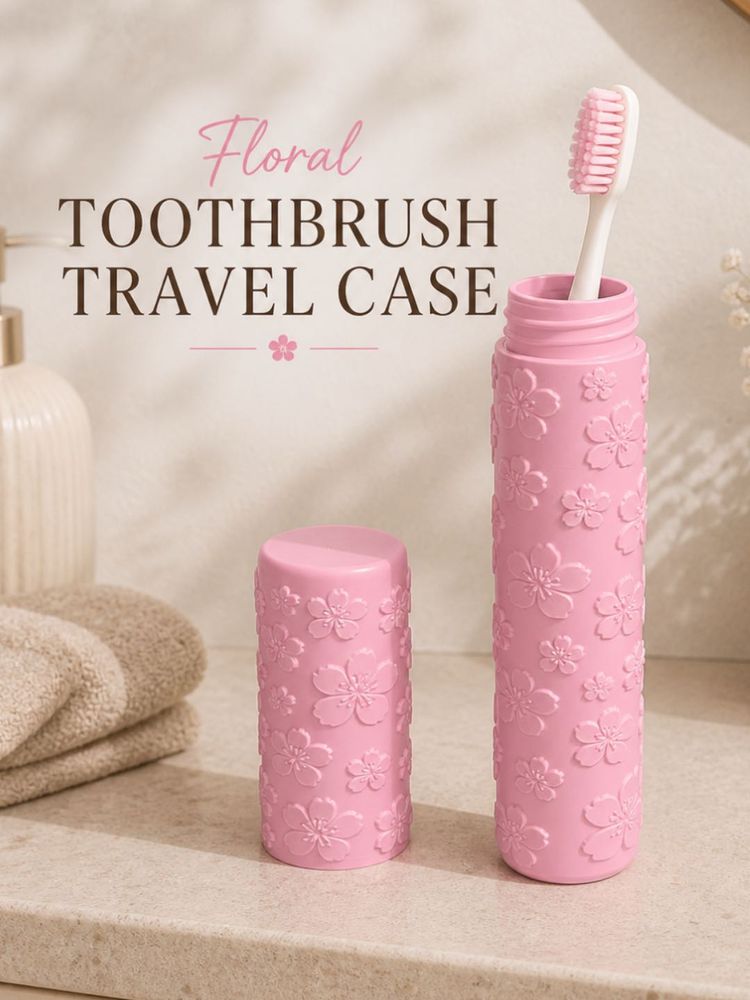 Floral Toothbrush Travel Case
