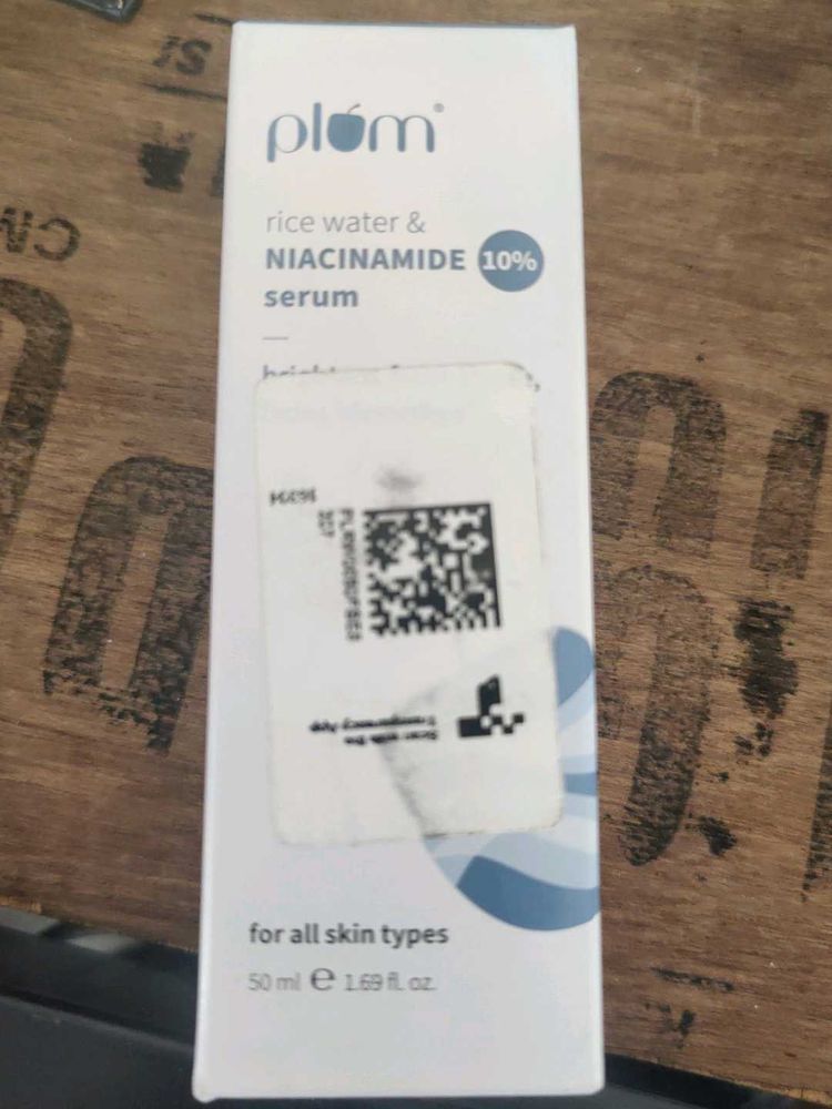 free delivery Plum Rice Water &amp; Niacinamide Serum