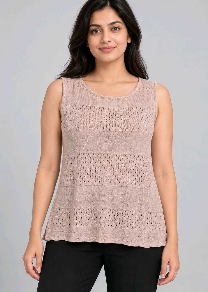 Knitted Sleeveless Top
