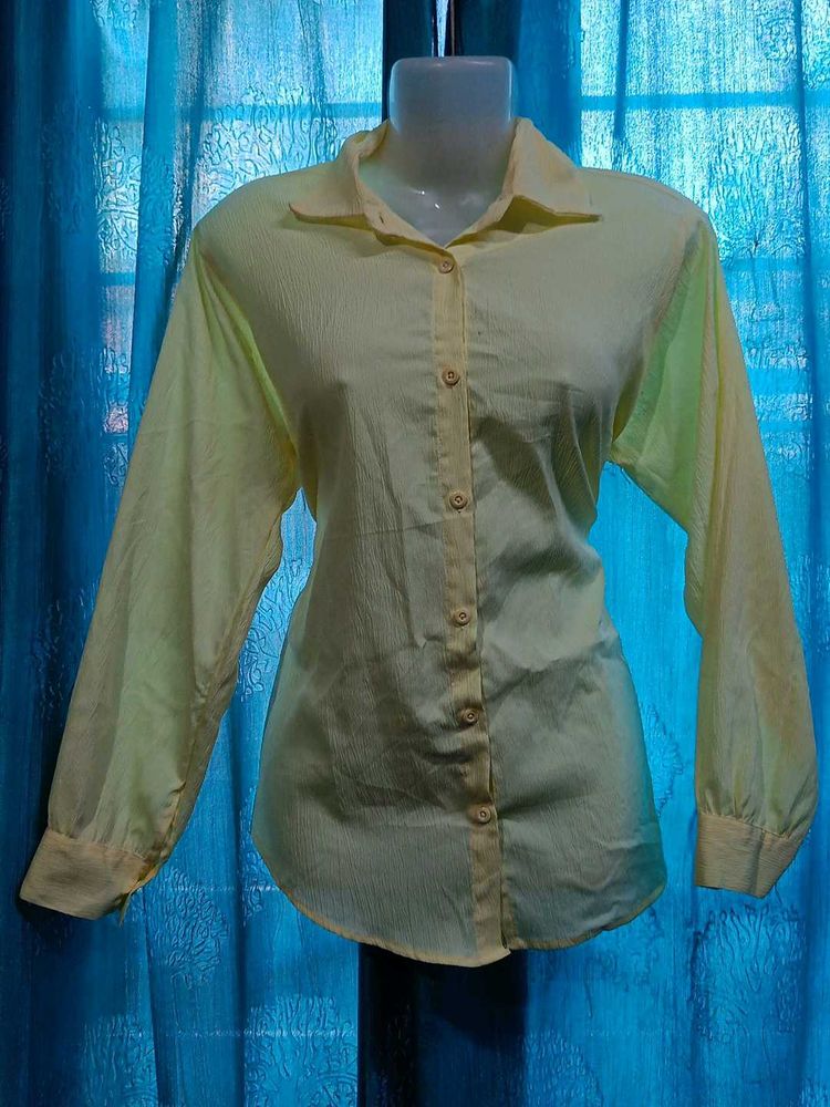 Yellow Button-Down Shirt