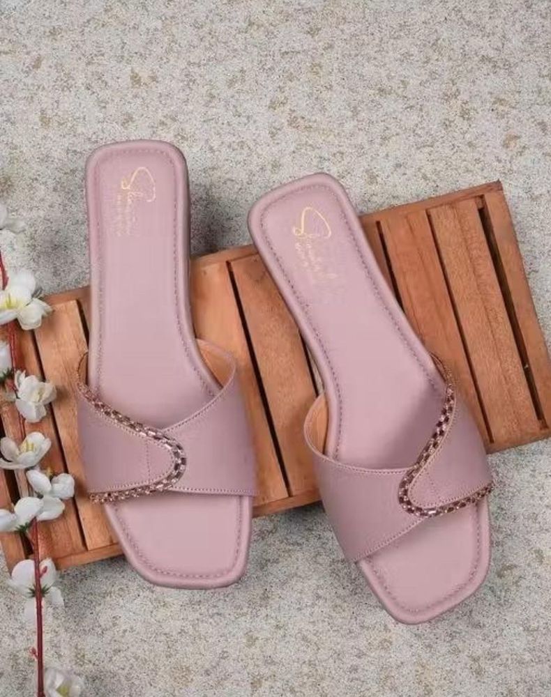 Stylish Pink Flat Sandals