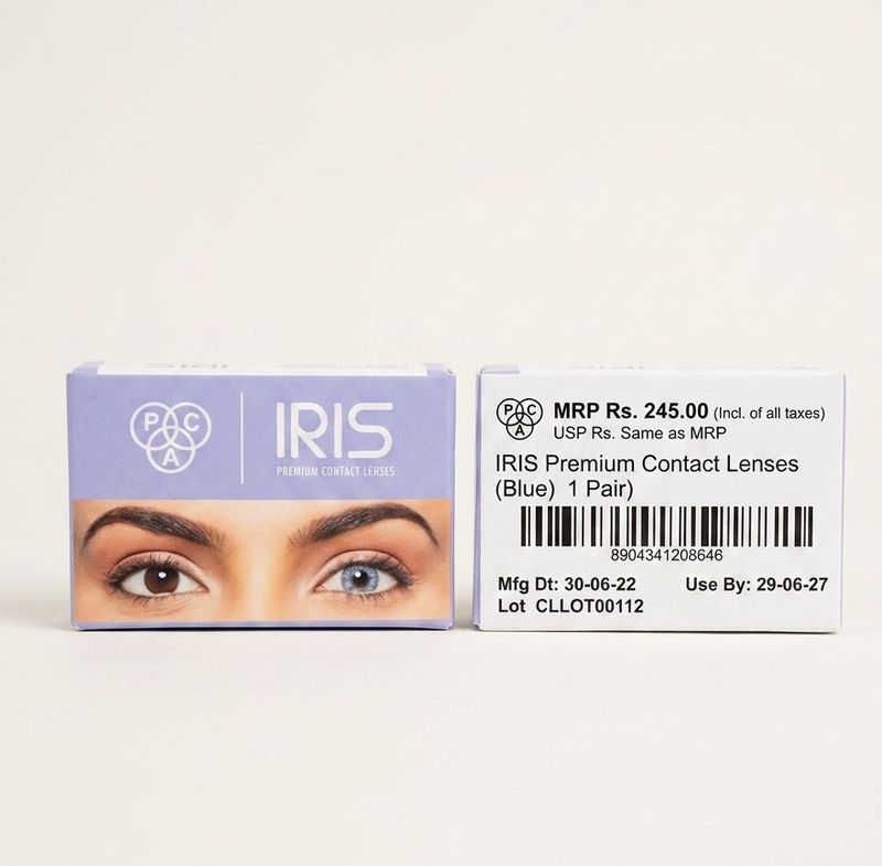 IRIS Premium Blue Contact Lenses