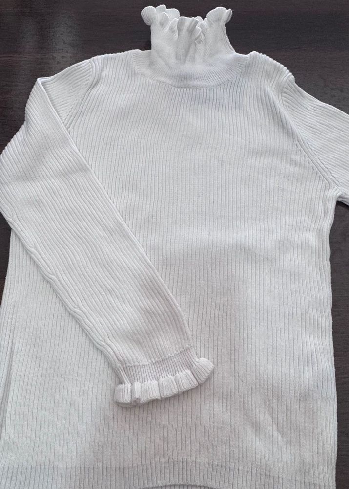 White Turtleneck Sweater