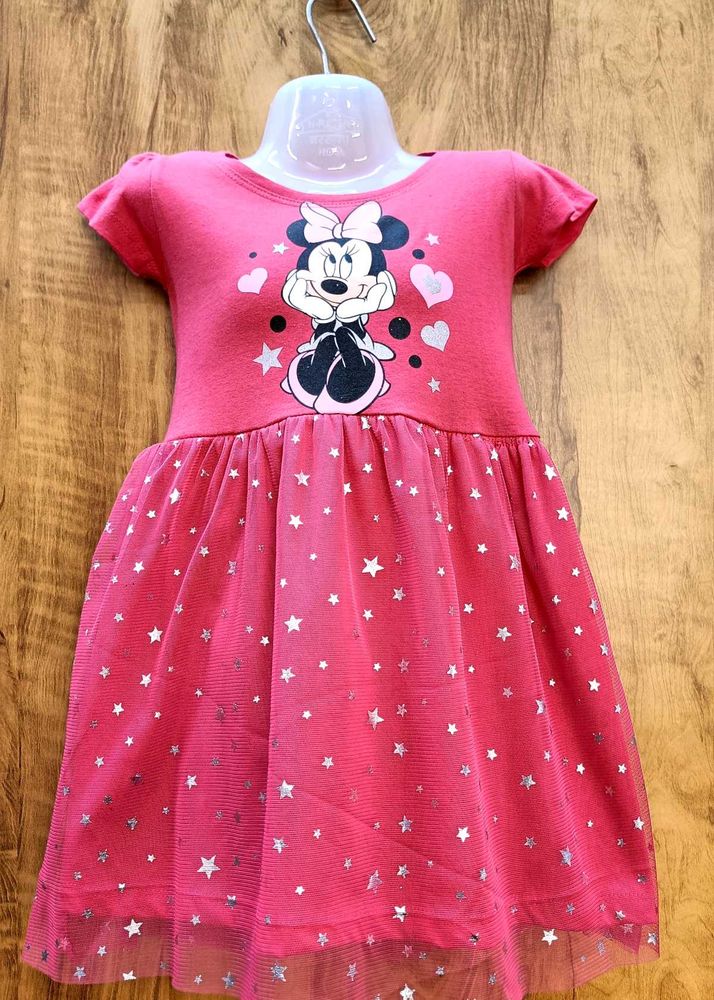 Minnie Mouse Pink Tulle Star Dress