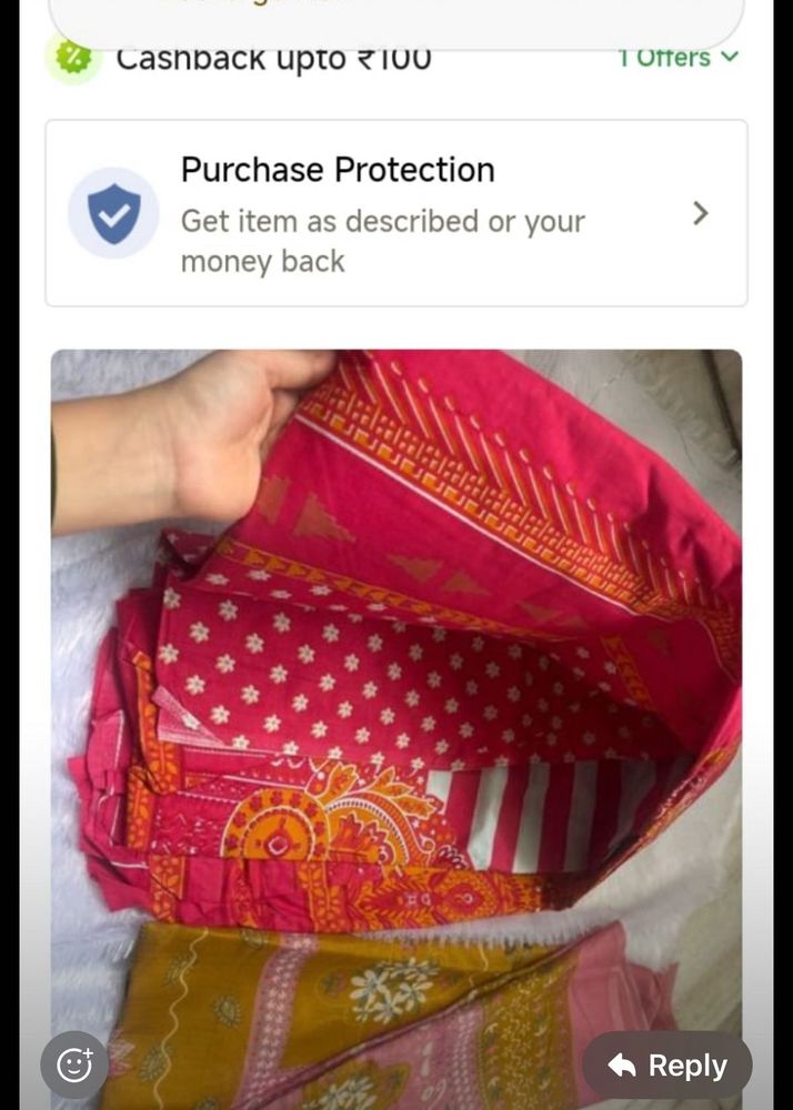 Vibrant Printed Dress Material