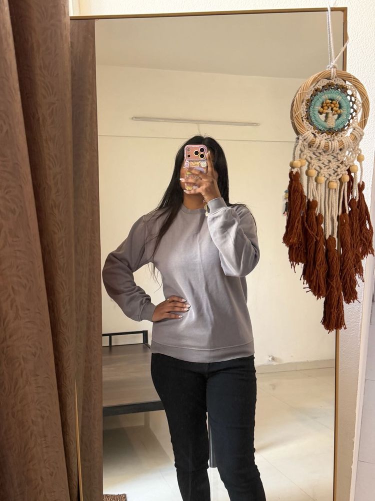 🩶 Classic Grey Everyday Sweatshirt