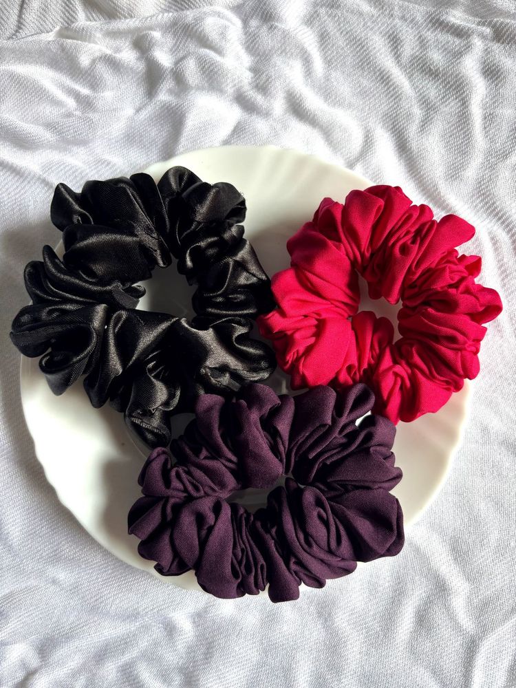 Set of 3 NEW LARGE Scrunchies