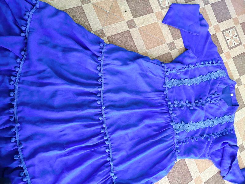 Blue Georgette Dress