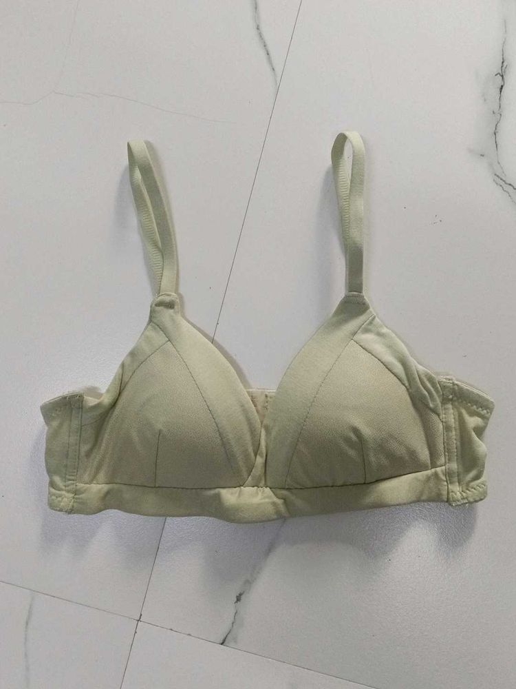 Comfortable Light Green Bra
