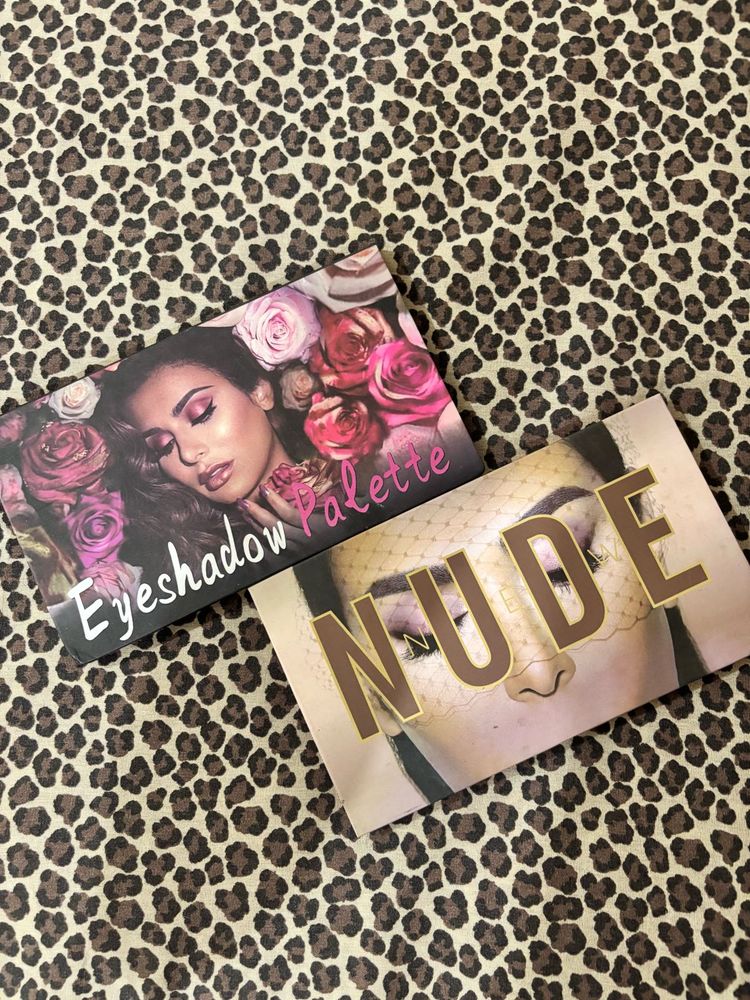 Combo of 2, Nude &amp; Rose Eyeshadow Palette