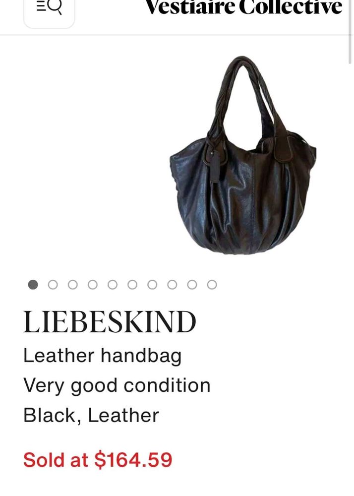 Liebeskind Black Leather Handbag