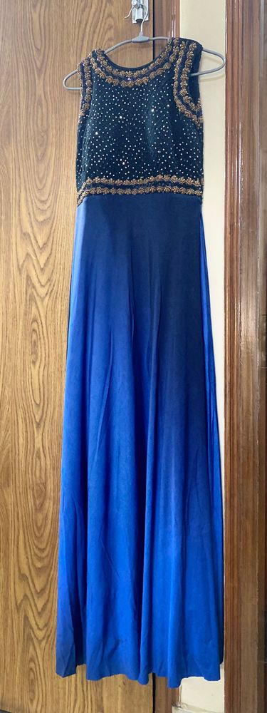 Sparkling Royal Blue Maxi Dress