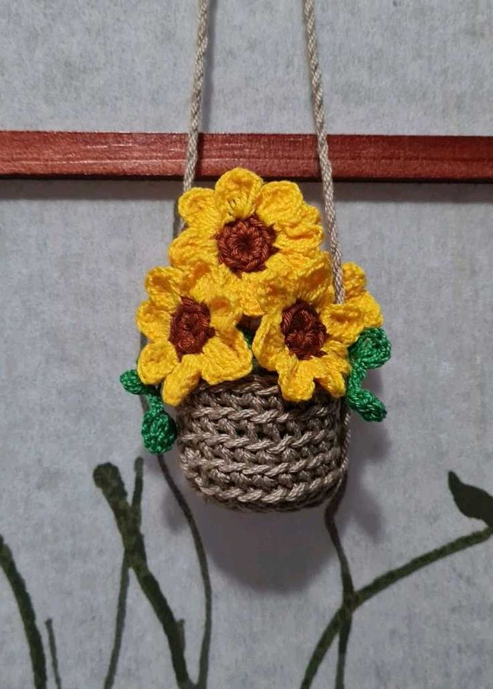 Sunflower Crochet Decor