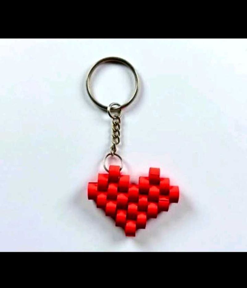 Heart Keychain - Handmade