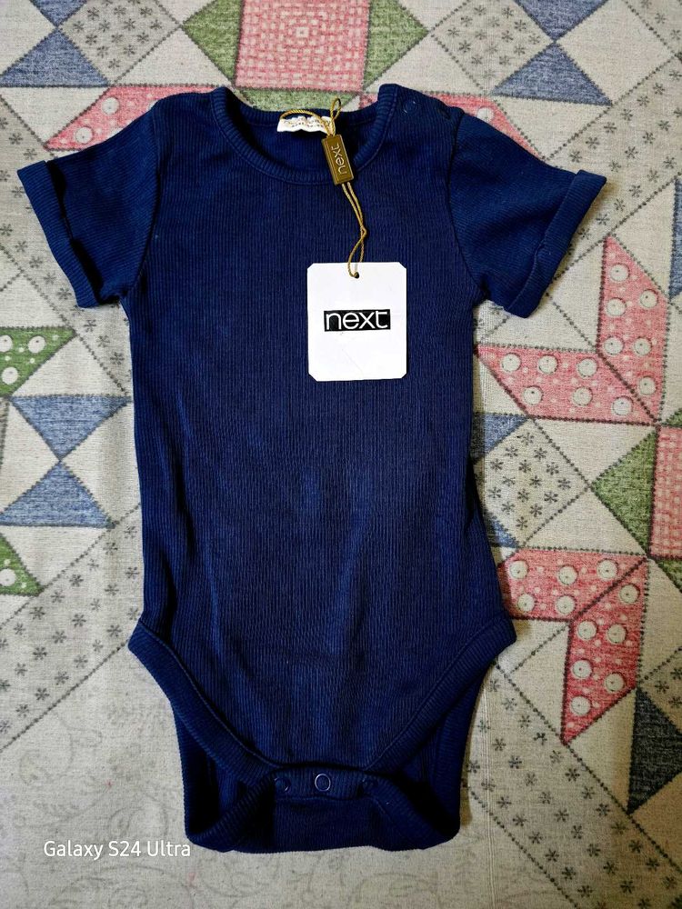Next Baby Girls Navy Bodysuit