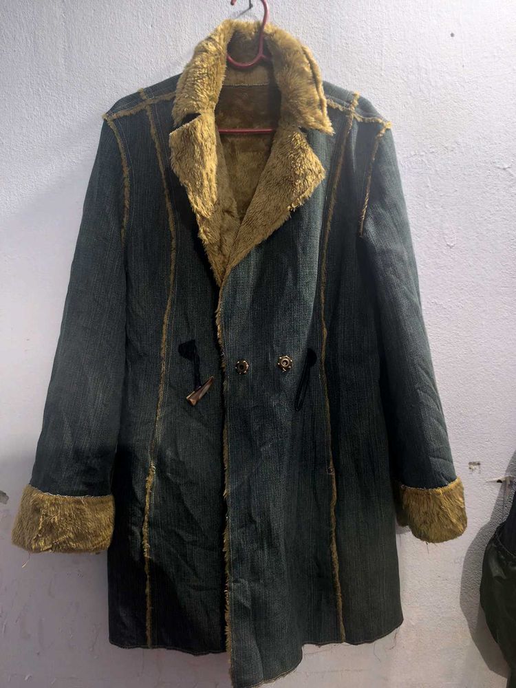 Peacoat Faux Fur Lined Winter coat