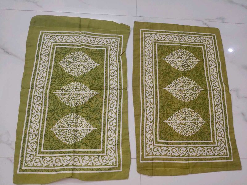 Green Printed pillow cover- Set of 2