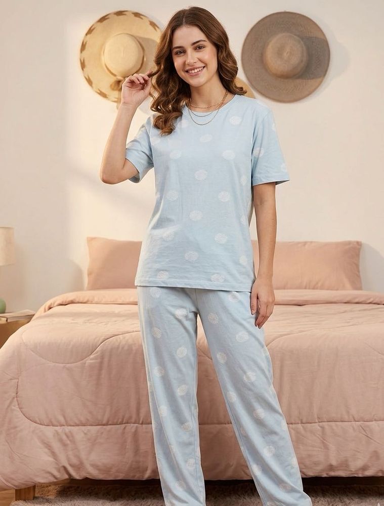 Cute Polka Dot Pajama Set