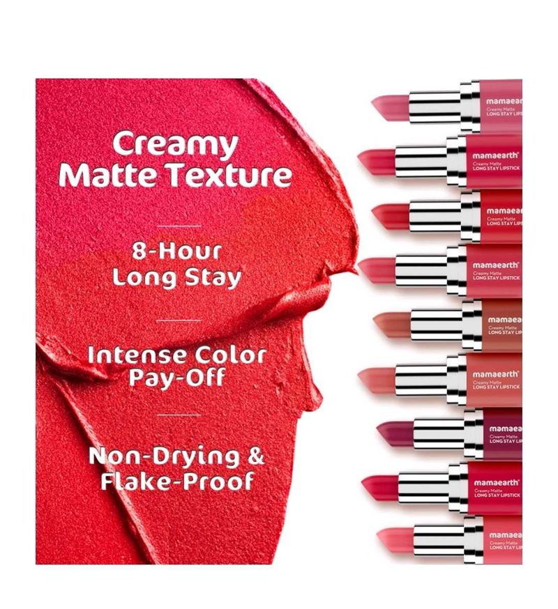 Mamaearth Matte Long Stay Lipstick Pack Of 2