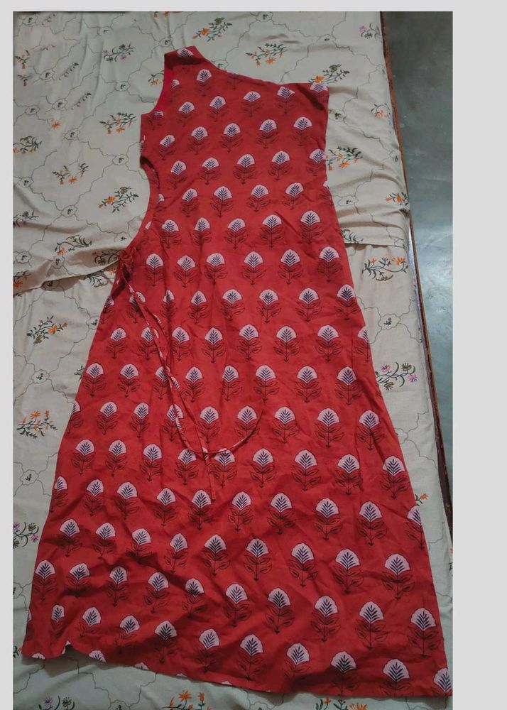 Red Printed One Piece