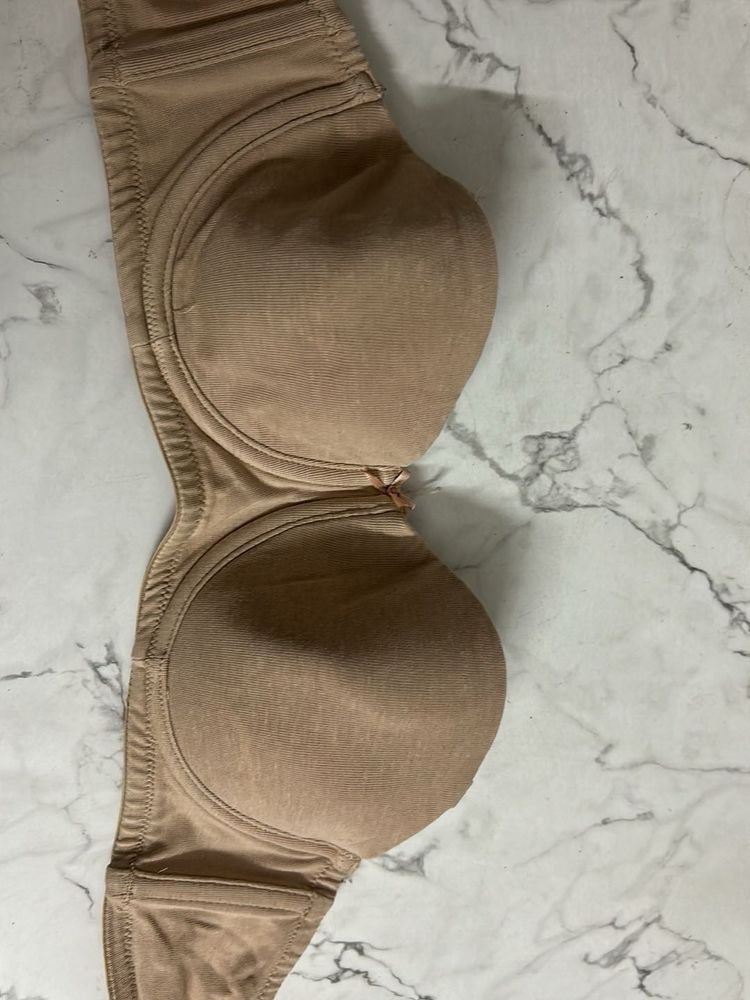 Strapless Beige Bra