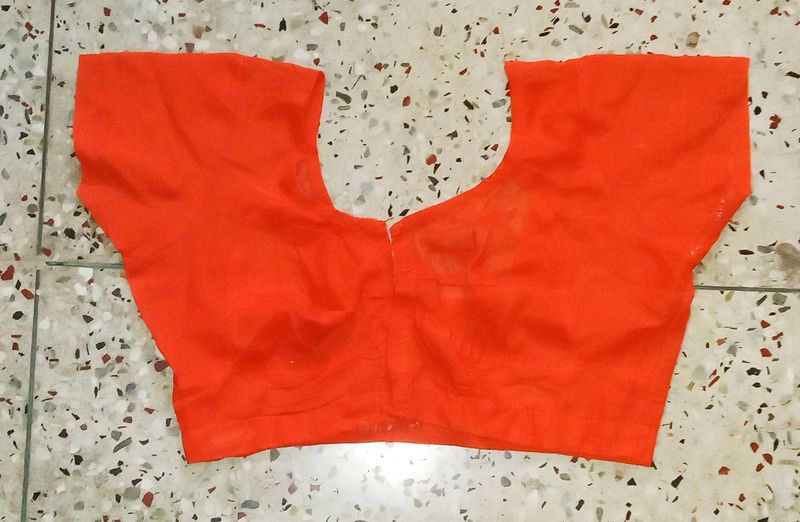 Orange Saree Blouse