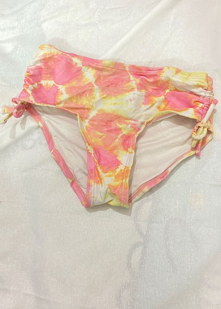 tie dye pink orange briefs and panty