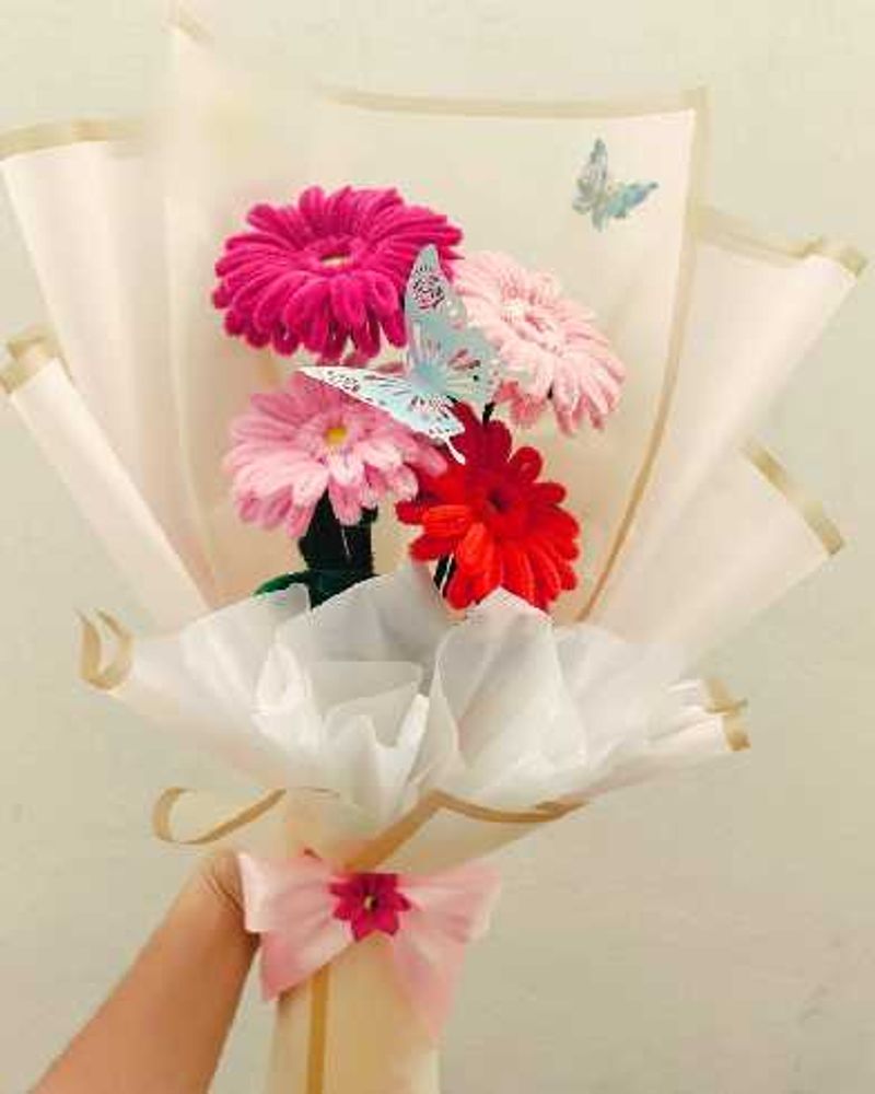 Handmade Crochet Flower Bouquet