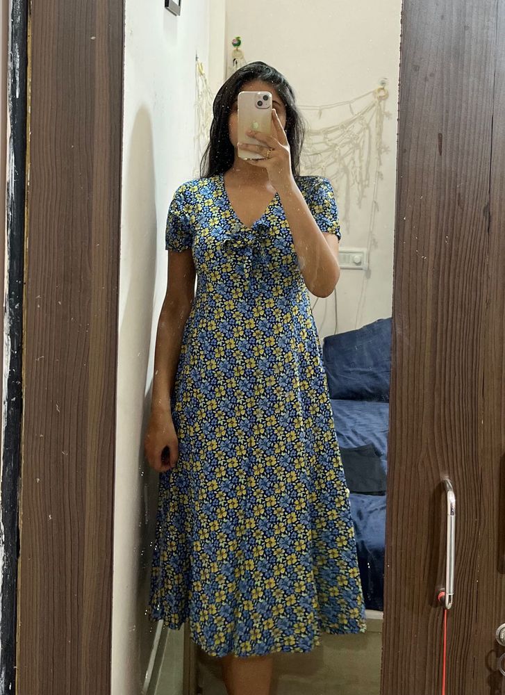 Floral Print Midi Dress