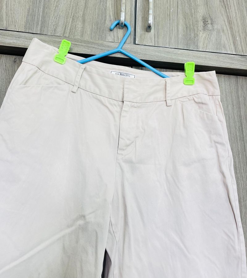 Beige/Off White Formal Trouser