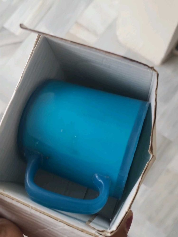 Vibrant Blue plastic Mug