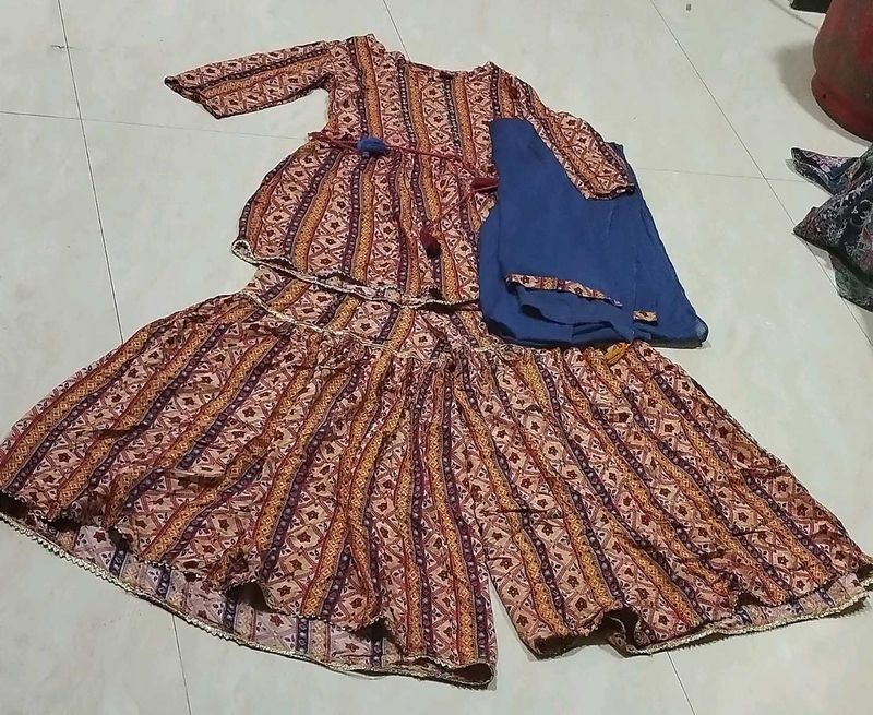 Ethnic Printed Kurta Set with Palazzo