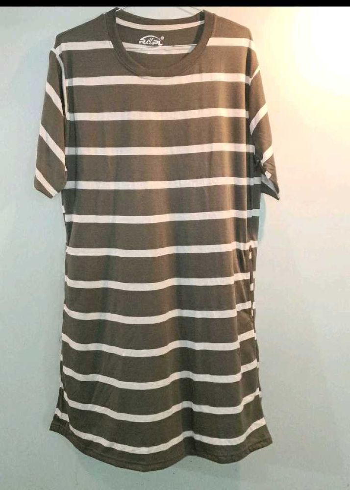 Striped Longline T-Shirt