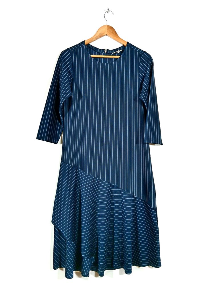 Navy Blue Striped Dress (Women)
