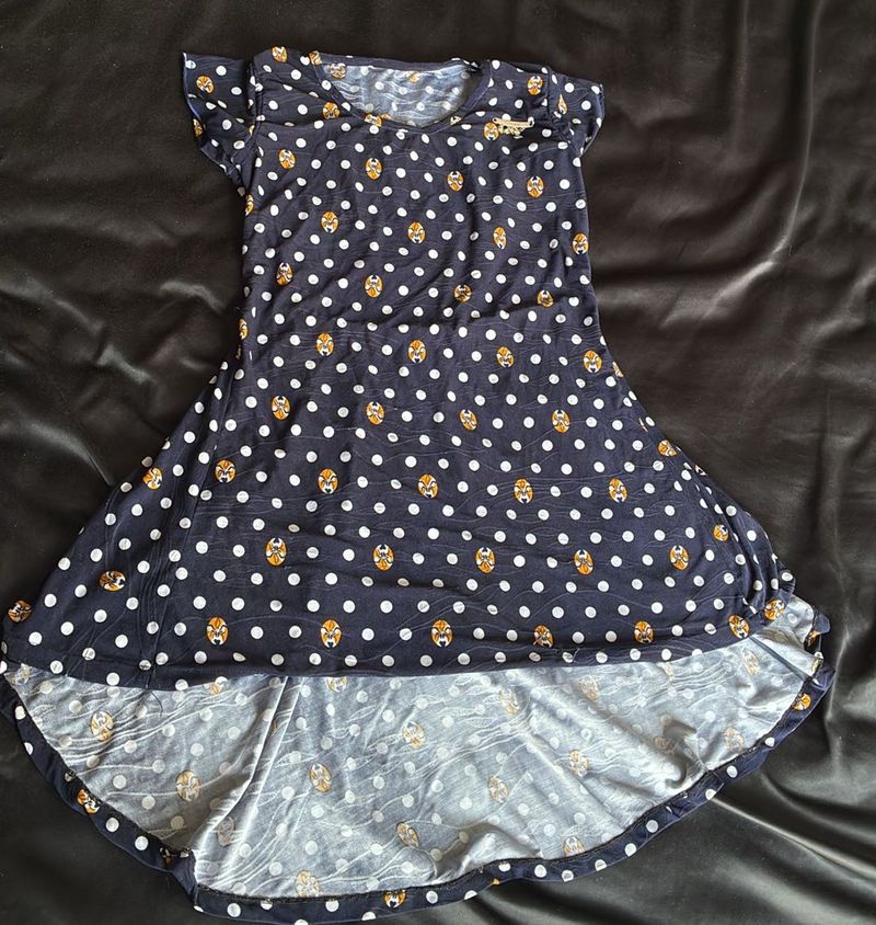 Navy Blue High-Low top for Women